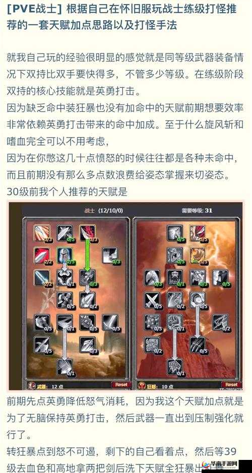 王国纪元游戏中战斗天赋加点策略与技巧的深度全面解析